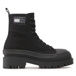 Tommy Hilfiger Μποτάκια Tommy Hilfiger Tjw Foxing Canvas EN0EN02216 Μαύρο