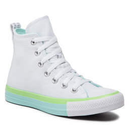 Converse Kedas Converse Ctas Hi A00543C White/Light Dew/Lime Rave