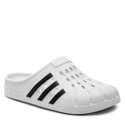 adidas Pantoletten adidas adilette Clog FY8970 Cloud White/Core Black/Cloud White