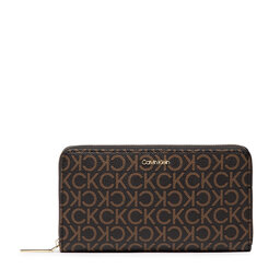 

Великий жіночий гаманець Calvin Klein Ck Must Z/A Wallet Xl Mono K60K609546 BRW, Коричневий