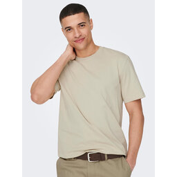 Only & Sons Only & Sons Camiseta 22025208 Beis Regular Fit