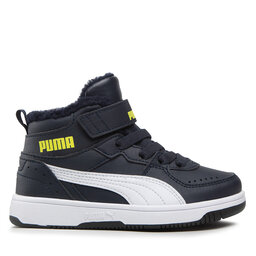 

Снікерcи Puma Rebound Joy Fur Ps 375479 07 Parisian Night/White/Lime, Cиній
