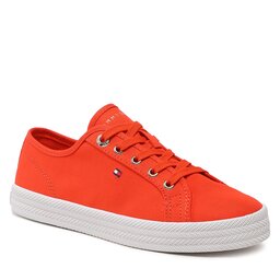 Tommy Hilfiger Tennis Tommy Hilfiger Essential Vulcanized Sneaker FW0FW07119 Deep Orange S\NX