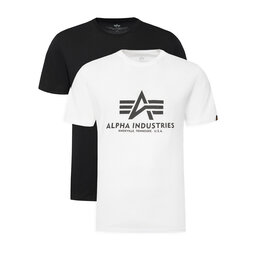 Alpha Industries Alpha Industries T-Shirt-Set Basic 106524 Weiß Regular Fit