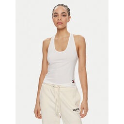 Tommy Hilfiger Tommy Hilfiger 2er-Set Tops UW0UW05014 Weiß Slim Fit