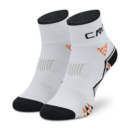 CMP Calcetines cortos unisex CMP Trail Sock Skinlife 3I97177 Bianco/Nero 41XC