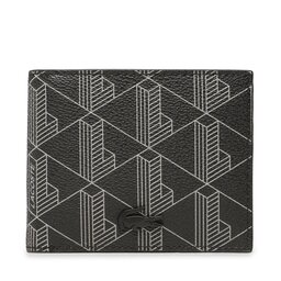 Lacoste Didelė Vyriška Piniginė Lacoste S Billfold NH3697LX Monogram Noir Gris H45
