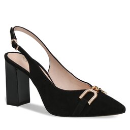 Caprice Szandál Caprice 9-29600-20 Black Suede 4