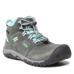 Keen Trekking čevlji Keen Ridge Flex Mid Wp 1025583 Grey/Blue Tint