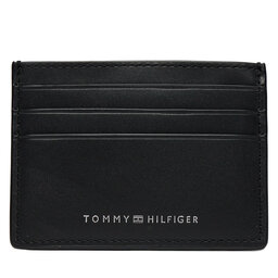 Tommy Hilfiger Kredītkaršu turētājs Tommy Hilfiger Th Spw Leather Cc Holder AM0AM11845 Melns