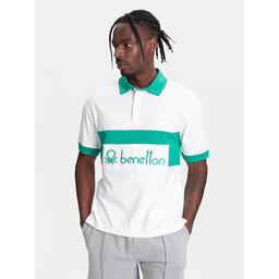 United Colors Of Benetton United Colors Of Benetton Poloshirt 3MCYU301U Weiß Regular Fit