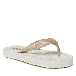 MICHAEL KORS KIDS Šlepetės per pirštą MICHAEL KORS KIDS Endine Stripe MK100675C Vanilla