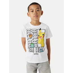 NAME IT NAME IT Marškinėliai Flame Pokemon 13240895 Balta Standard Fit