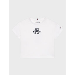 Tommy Hilfiger Tommy Hilfiger Camiseta KG0KG07437 D Blanco Regular Fit