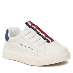 Tommy Hilfiger Tenisice Tommy Hilfiger Low Cut Lace-Up Sneaker T1B9-32844-1355 S White/Blue X336
