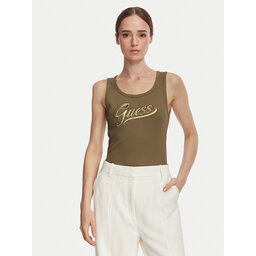 Guess Guess Top W6YP30 K4380 Dunkelgrün Slim Fit