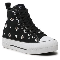 KARL LAGERFELD Tygskor KARL LAGERFELD KL60445 Black Canvas