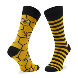 

Високі шкарпетки unisex Todo Socks Busy Bee Multicolor, Жовтий