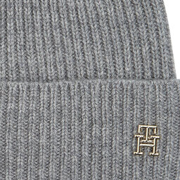 

Шапкa Tommy Hilfiger Cashmere Chic Beanie AW0AW15321 Medium Grey Heather P4A, Сірий