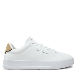 Tommy Hilfiger Sneakers Tommy Hilfiger Th Court Lth Detail Ess FM0FM05367 Alb