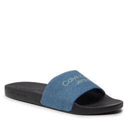 Calvin Klein Jeans Pantoletten Calvin Klein Jeans Slide Stucked Denim YM0YM00363 Denim Blue 0GJ