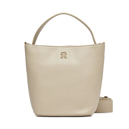 Tommy Hilfiger Sac à main Tommy Hilfiger Th Essential Sc Bucket AW0AW15706 White Clay AES