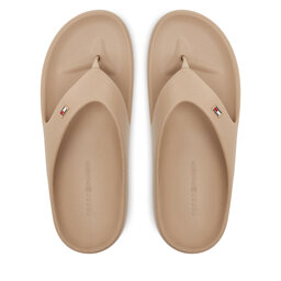 Tommy Hilfiger Čības uz pirksta Tommy Hilfiger Th Comfort Beach Sandal FW0FW08522 Bēšs