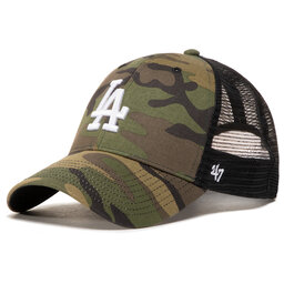 47 Brand Czapka z daszkiem 47 Brand Mlb Los Angeles Dodgers Branson B-CBRAN12GWP-CMD Zielony