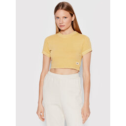 Reebok Reebok Póló Natural Dye HK4969 Sárga Slim Fit