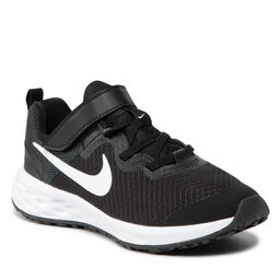 Nike Obuća Nike Revolution 6 Nn (PSV) DD1095 003 Black/White/Dk Smoke Grey