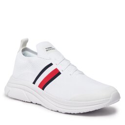 Tommy Hilfiger Zapatillas Tommy Hilfiger Modern Runner Knit Stripes Ess FM0FM04798 White YBS