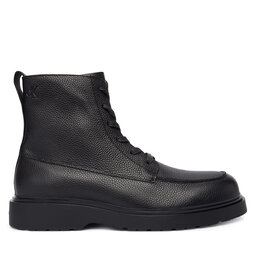 Calvin Klein Bakancs Calvin Klein Combat Ess Lace Up Apron Lth W YM0YM01375 Fekete