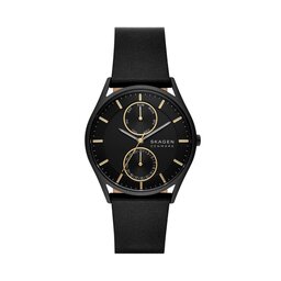 Skagen Zegarek Skagen Holst Multifunction SKW6911 Black/Black
