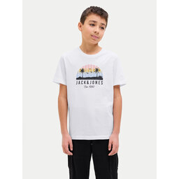 Jack&Jones Junior Jack&Jones Junior Marškinėliai Palm 12269922 Balta Regular Fit