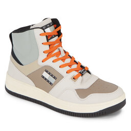 Tommy Jeans Sneakers Tommy Jeans Tjm Basket Mid Leather EM0EM01258 Bleached Stone AEV