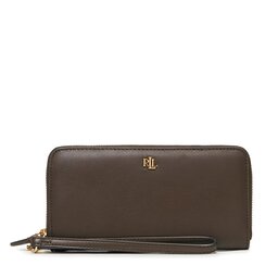 Lauren Ralph Lauren Голям дамски портфейл Lauren Ralph Lauren 432915357005 Chestnut Brown