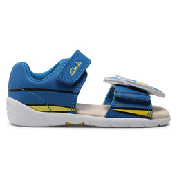 

Босоніжки Clarks Zora Nemo T 261583886 Blue Leather, Голубий