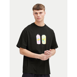 Solid Solid T-Shirt 21108243 Μαύρο Relaxed Fit