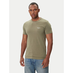 Pepe Jeans Pepe Jeans Camiseta Original Basic 3N PM5010133 Caqui Regular Fit