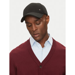Tommy Hilfiger Șapcă Tommy Hilfiger Corp Flannel AM0AM13164 Negru