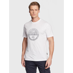 Napapijri Napapijri T-Shirt S-Bollo NP0A4H9K Λευκό Regular Fit