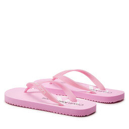 

В'єтнамки Calvin Klein Jeans Beach Sandal Monologo Tpu YW0YW01246 Glowing Guava/Bright White 0J2, Рожевий