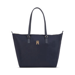 Tommy Hilfiger Táska Tommy Hilfiger Poppy Th Tote AW0AW15639 Space Blue DW6