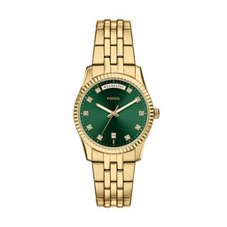 Fossil Годинник Fossil Scarlette ES5460 Золотий