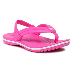 Crocs Сандалии Crocs Crocband Strap Flip K 205777 Electric Pink