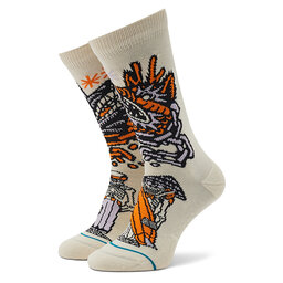 Stance Skarpety wysokie unisex Stance Dj Clash A555C22DJC Off White