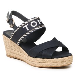 Tommy Hilfiger Espadrillos Tommy Hilfiger Seasonal Webbing Mid Wedge FW0FW07091 Space Blue DW6