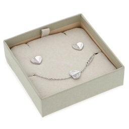 Guess Komplektas: apyrankė ir auskarai Guess Lovely Guess JUBS03 187JW RH