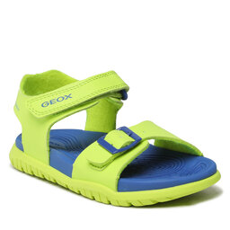 Geox Sandali Geox J Sandal Fusbetto Bo J35HMA000BCC0876 S Lime/Royal