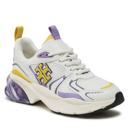 Tory Burch Sneakersy Tory Burch Good Luck Tech Trainer Mesh 147294 New Ivory/Golden Bright/Golden Bright 100